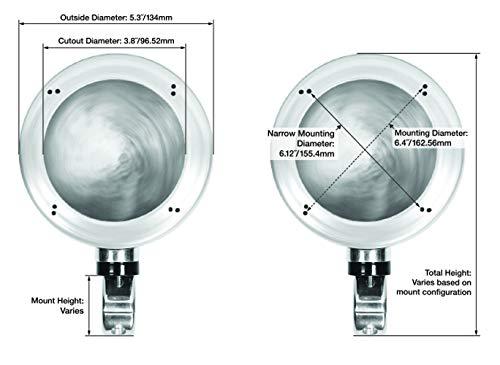 Rockville (2) RockvilIe MAC40B 4" Black Swivel Aluminum Motorcycle Handlebar Speaker Pods