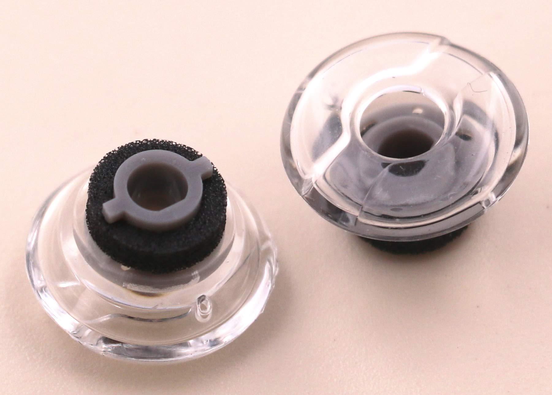 IiEXCEL Eartip Kit Replacement for Plantronics Voyager Legend Bluetooth Headset, Medium Size Earbuds Ear Gels Tips and Foam for Voyager Legend / 5200 Earphone [ 6 Pack ] (Medium Clear)