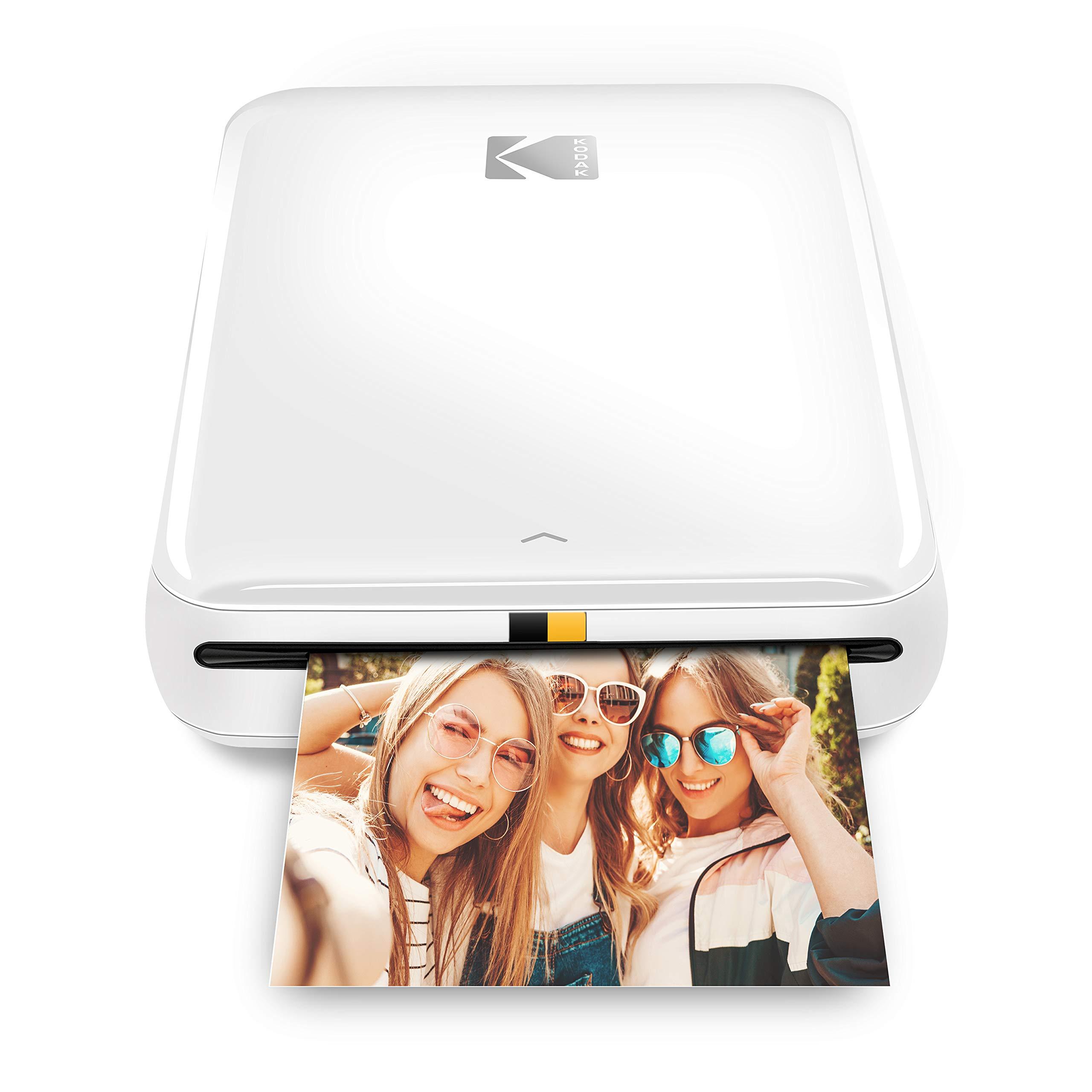 KODAK KODAK Step Wireless Photo Printer 2x3 inches Zink Paper Technology App for iOS & Android (White) Scrapbook Bundle