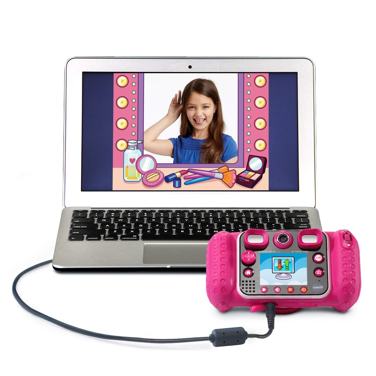 VTech VTech KidiZoom Duo DX Digital Selfie Camera with MP3 Player, Pink