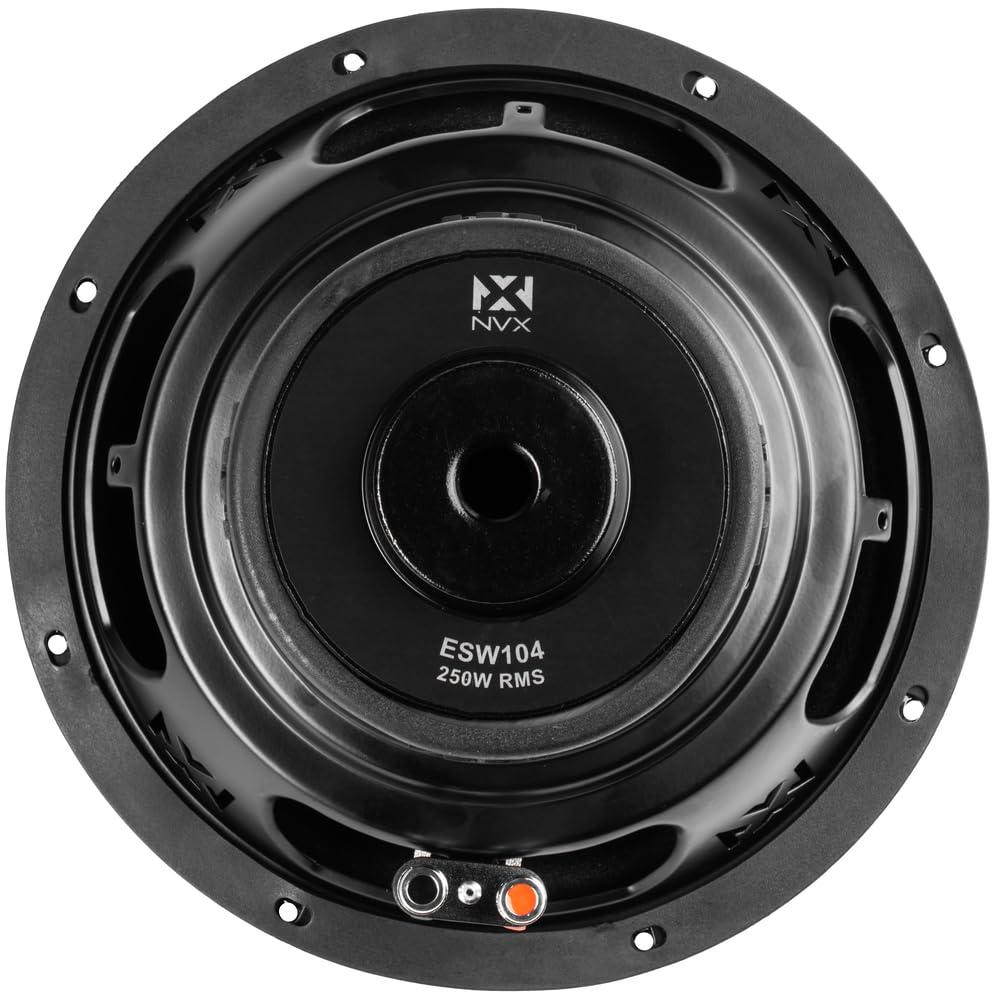 NVX NVX ESW104 500W Peak (250W RMS) E-Series 10" Single 4-Ohm Car Subwoofer