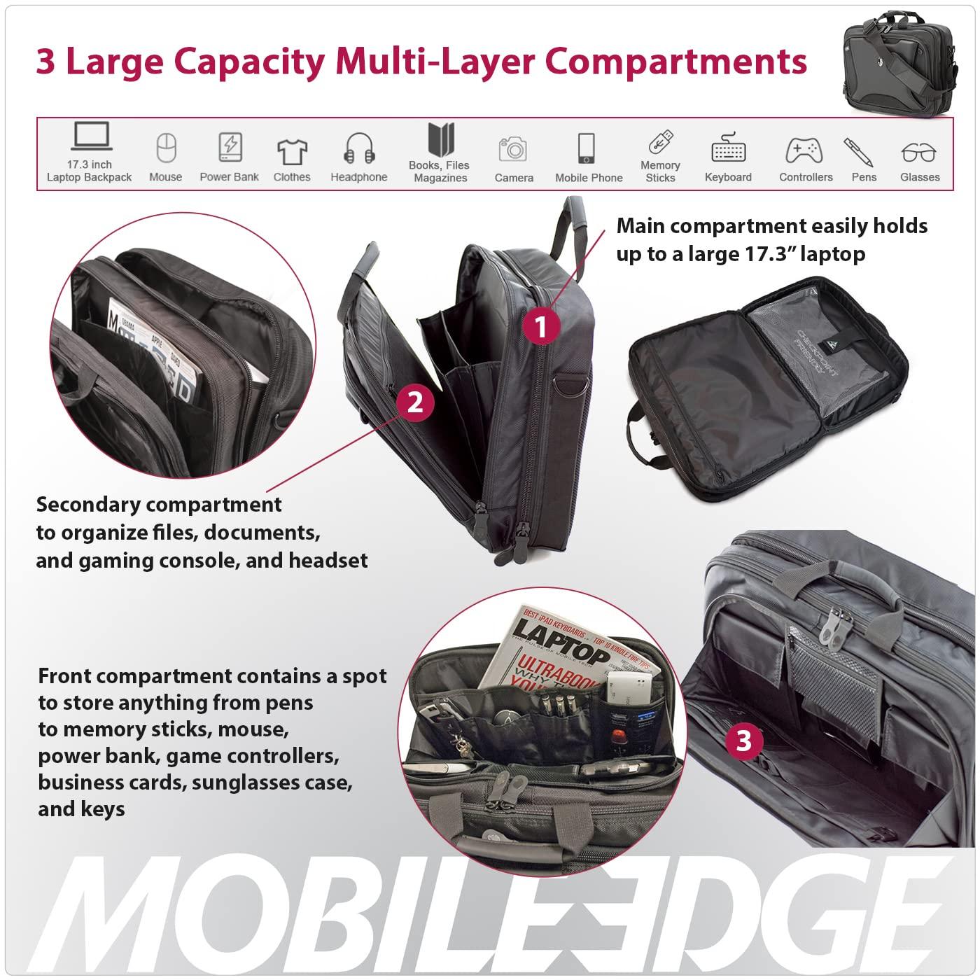 Mobile Edge Mobile Edge Orion 2.0 Messenger Bag, Specifically Designed for Alienware Gaming Laptops 17\" - Checkpoint Friendly, ME-AWMC2.0