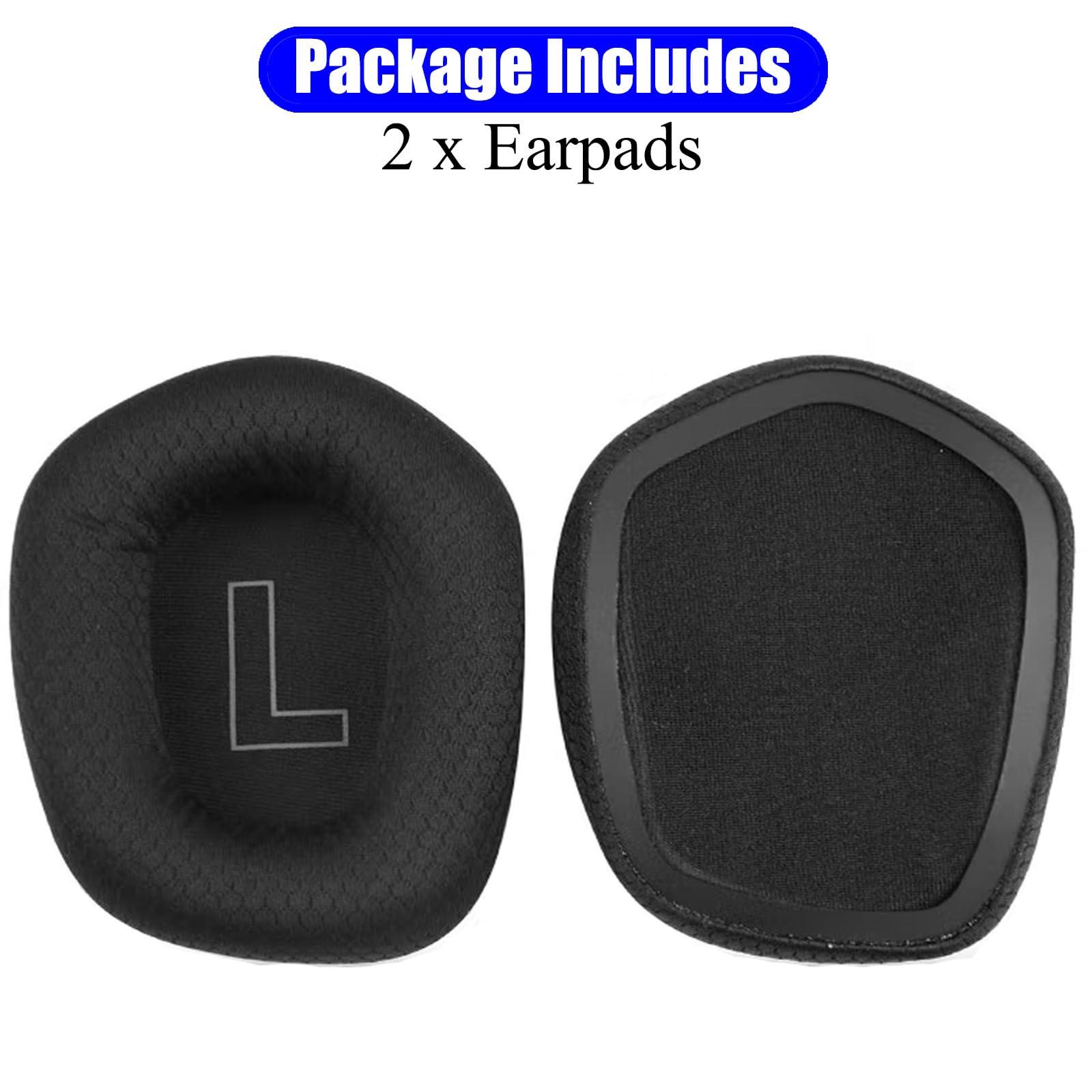 JULONGCR G733 Earpads Replacement G733 Ear Pads Ear Cups Ear Cushions Muffs Cover Parts Compatible with Logitech G733 G335 G 733 Gaming Headset. (Black Pads)