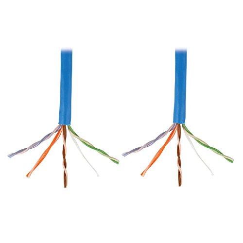 Tripp Lite Tripp Lite 1000ft Cat5 / Cat5e Bulk Cable, Solid CMP Plenum PVC, Blue 1000' (N024-01K-BL)
