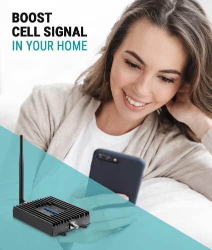 SureCall SureCall Fusion4Home Cell Phone Signal Booster up to 2000 sq ft, Boosts 5G/4G LTE, Omni Outdoor Antenna, Home & Office Multi-User All Carrier, Verizon AT&T Sprint T-Mobile, FCC Approved, USA Company