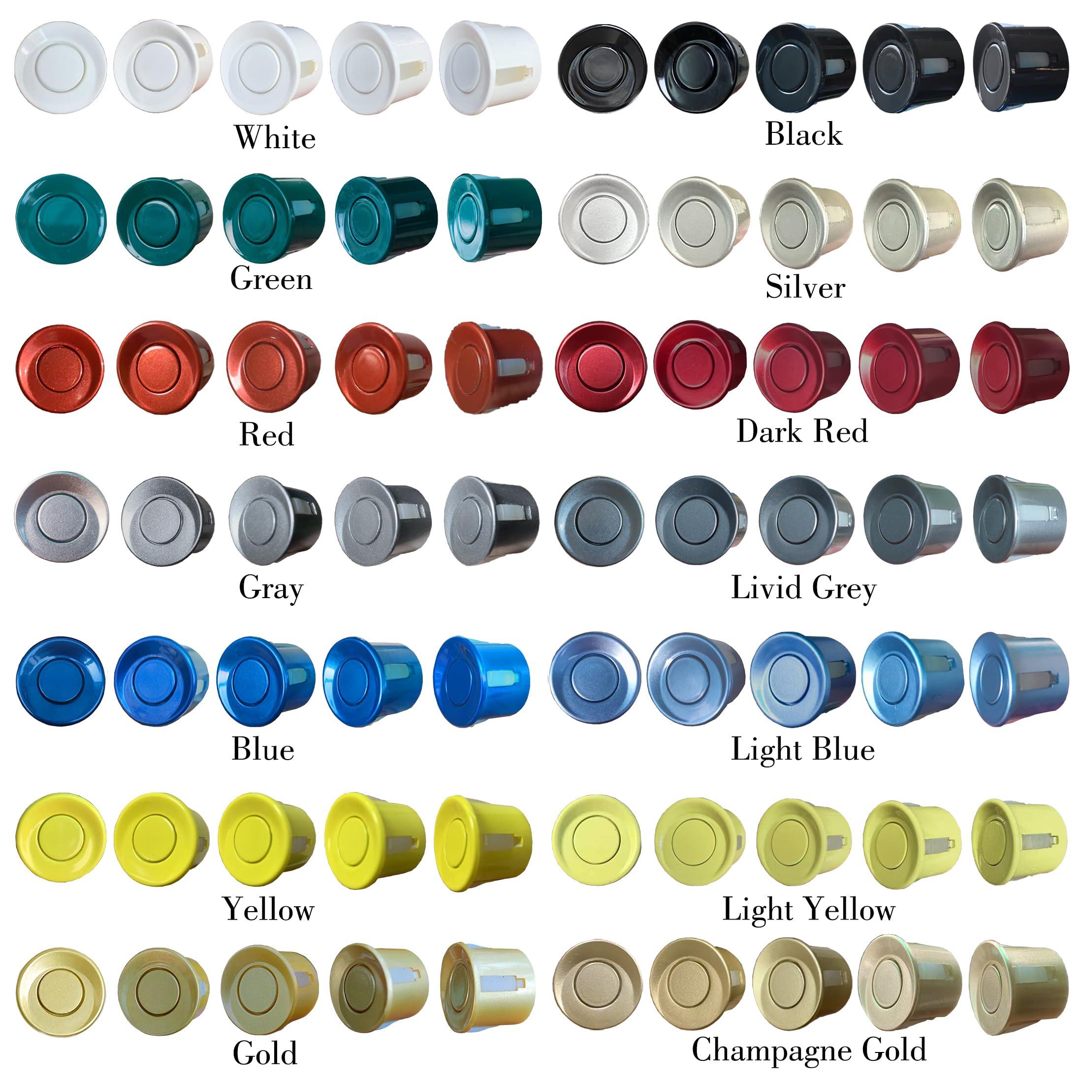 SANDETOUN SANDETOUN Reverse Sensor for Car Parking Sensor Kit Backup Sensor for Car Adjustable Volume Parking Sensor Compact and Easy to Install Affordable Backup Sensor Kit Enhanced Safety for DriversWhite