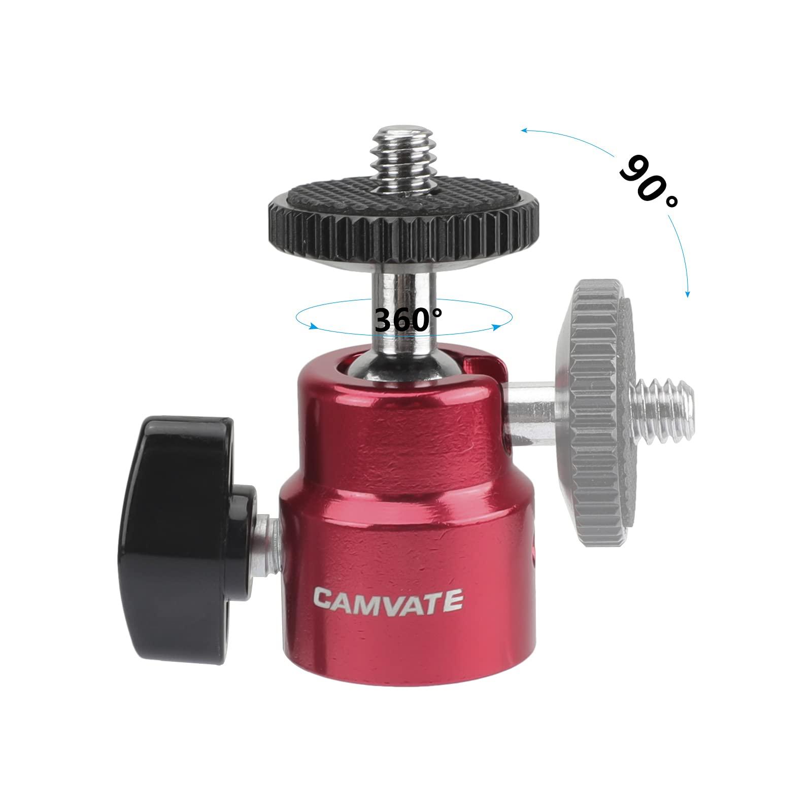 CAMVATE CAMVATE Versatile Ball Head Support with 1/4"-20 Thread for Monitor/Flash Light Mount - 2879