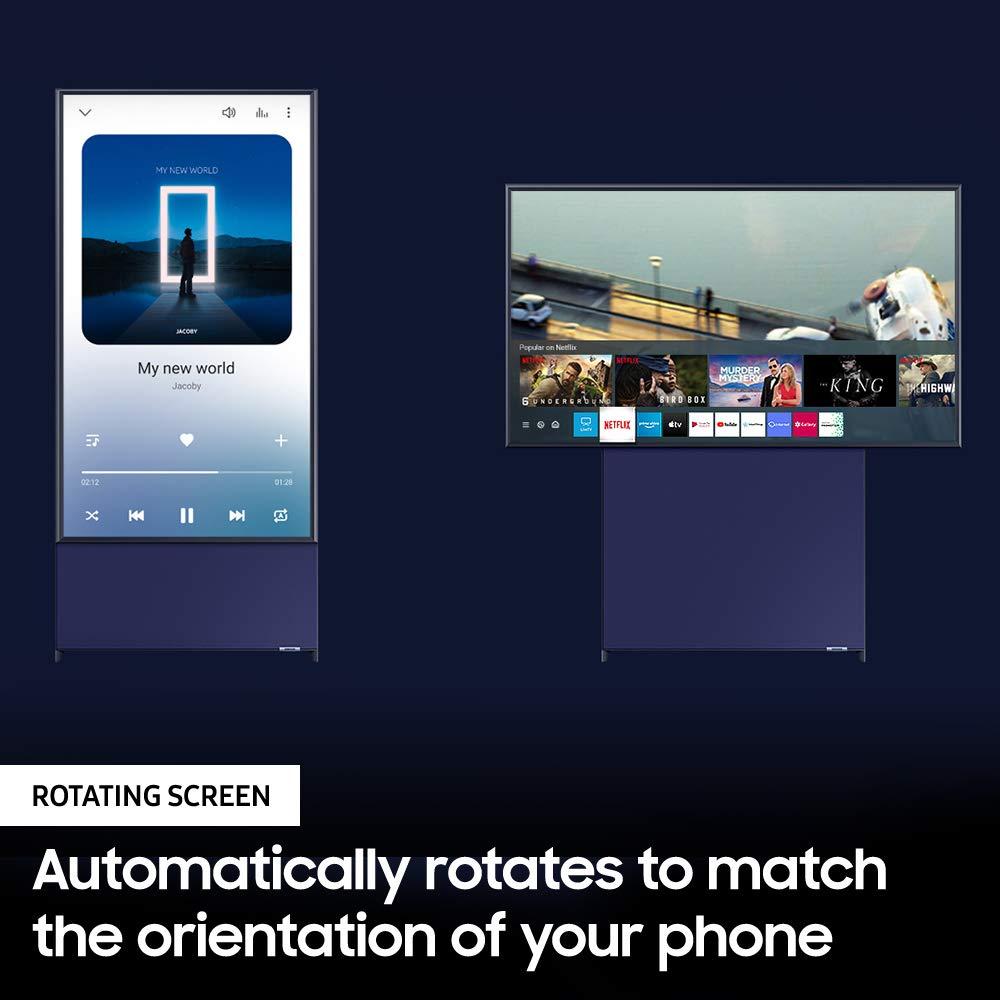 SAMSUNG SAMSUNG 43-Inch Class The Sero LS05B Series - QLED 4K, Rotating screen, Matte Display, Premium Speakers Smart TV w/ Alexa Built-in (QN43LS05BAFXZA, Latest Model)