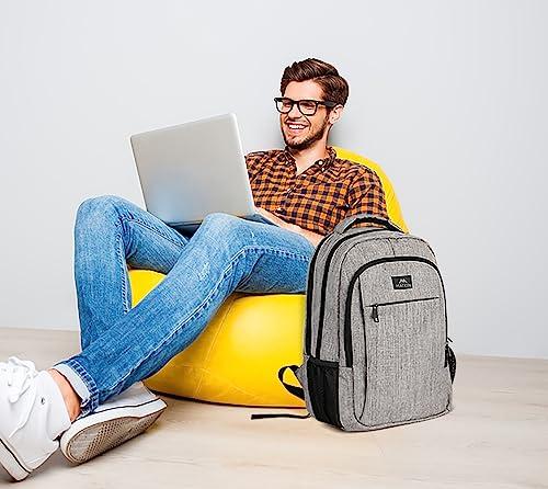 MATEIN MATEIN Travel Laptop Backpack, Business Anti Theft Slim Sturdy Laptops Backpack with USB Charging Port, Water Resistant College School Computer Bag Gift for Men & Women Fits 15.6 Inch Notebook, Grey