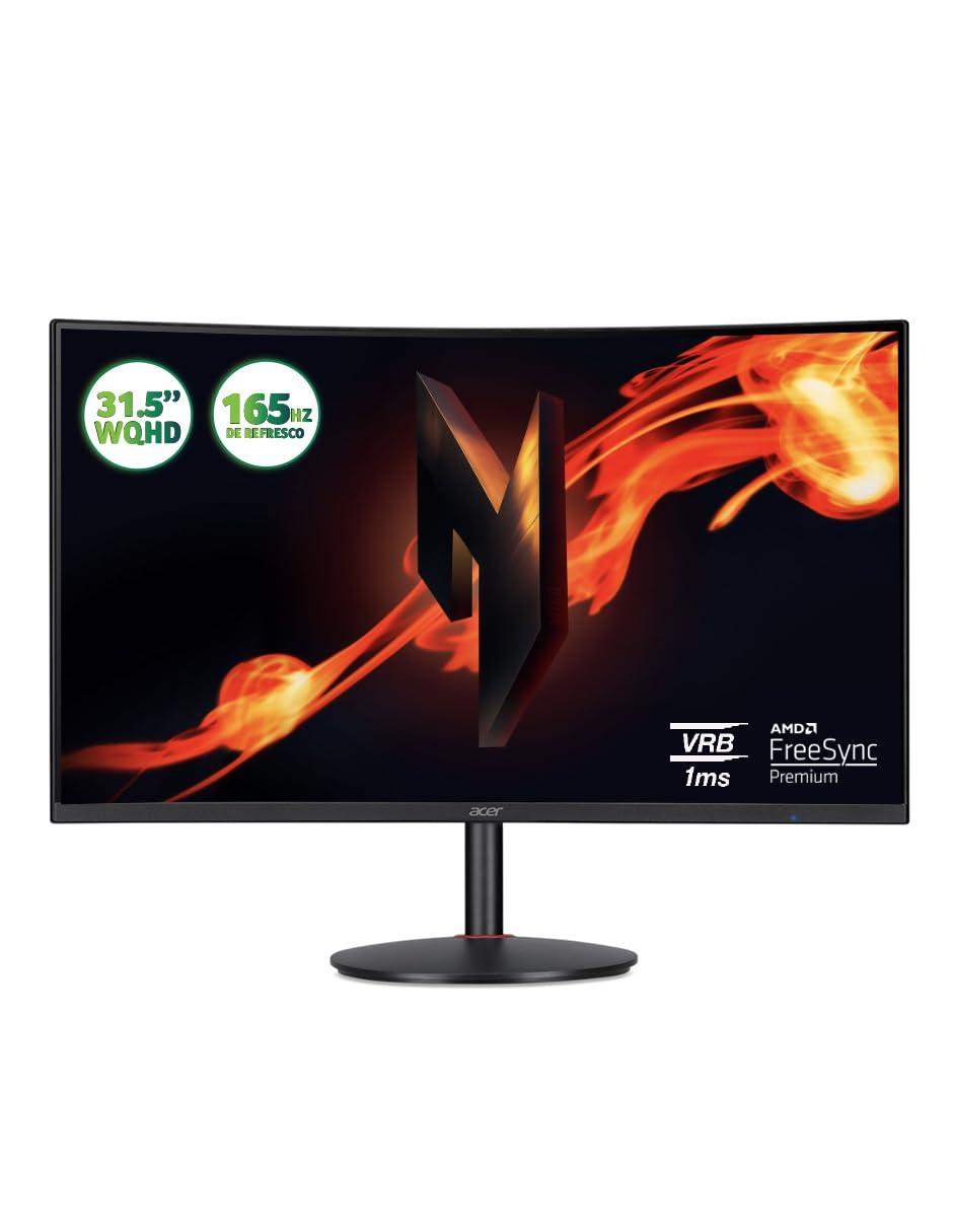 ACER AMERICA CORPORATION Acer Nitro XZ322QU Sbmiipphx 31.5" 1500R Curved Zero-Frame WQHD (2560 x 1440)