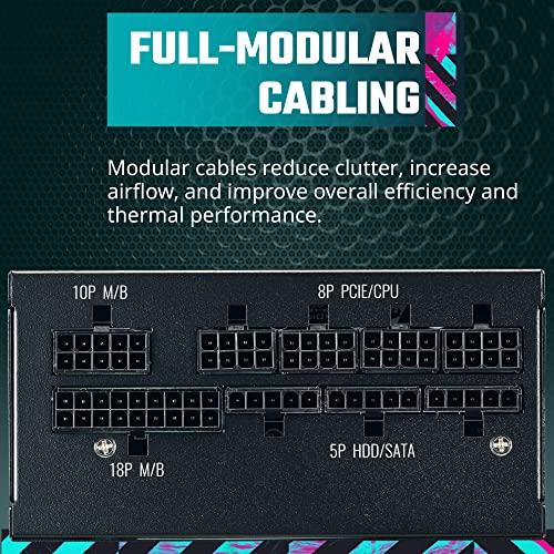 Cooler Master Cooler Master V850 SFX Gold Full Modular, 850W, 80+ Gold Efficiency, ATX Bracket Included, Quiet FDB Fan, SFX Form Factor, 10 Year Warranty