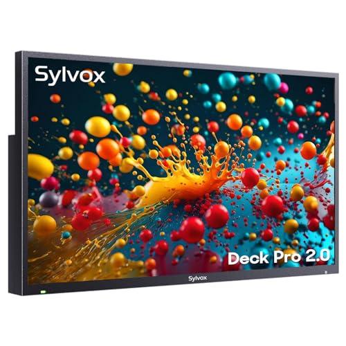 SYLVOX SYLVOX Smart Outdoor TV, 43 inch Outdoor Television Upgraded Google TV, 4K Weatherproof Outside TV, IP55 Waterproof, Google Assistant, Chromecast, 1000 nit Brightness for Partial Sun (Deck Pro 2.0)