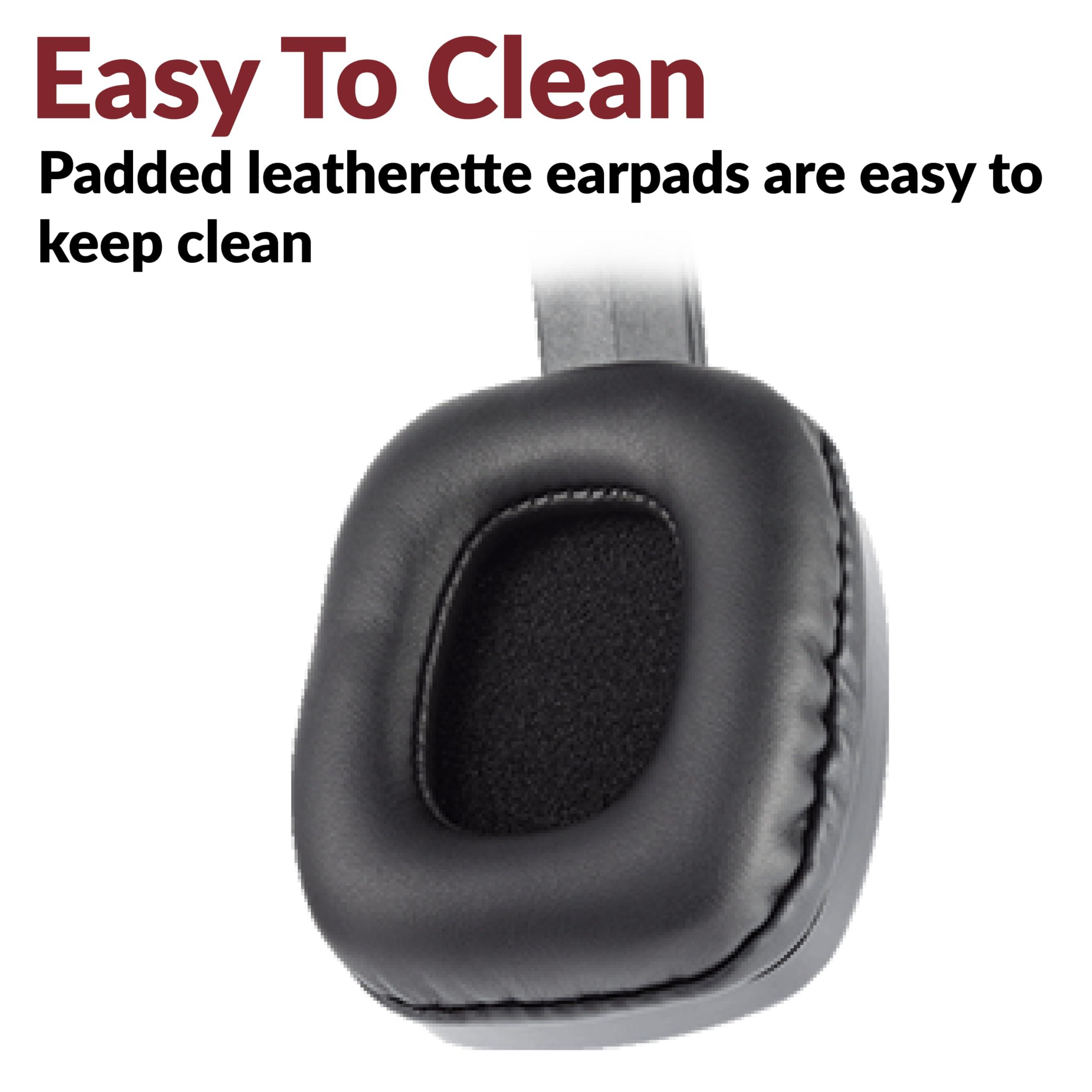 Cyber Acoustics Cyber Acoustics USB Stereo Headphones for PCs and Other USB Devices in The Office, Classroom or Home (ACM-6005C)