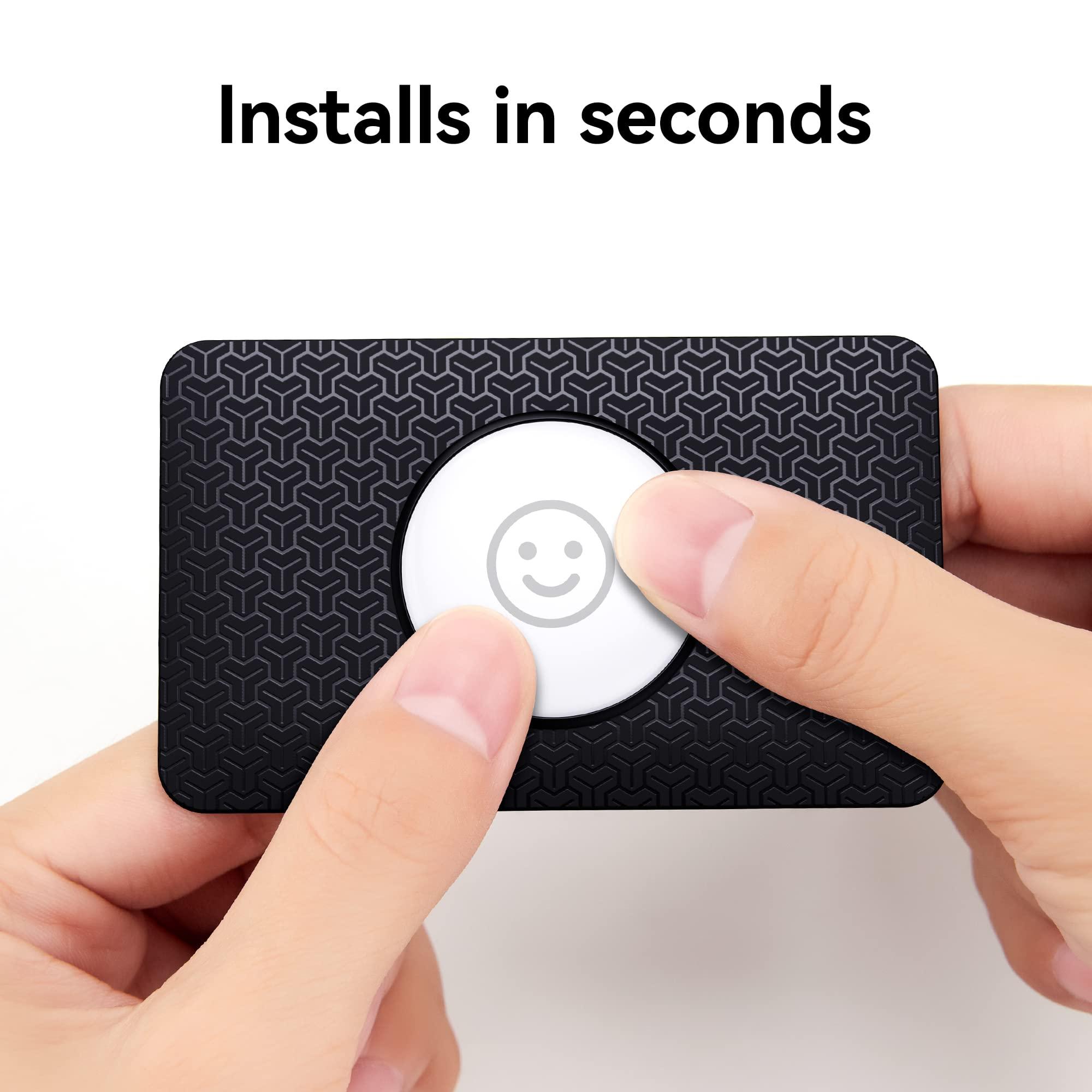 citymore AirTag Wallet Holder Slim Card Insert [2 Pack] Flexible Thin Airtag Wallet Card Case Cover Compatible with Apple AirTag,for Badge, Gift,Business Card Cases,Air Tag Case Accessories,Patent Pending