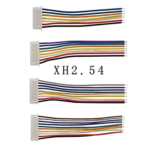 Nuojie Connect Plug Connector 100Pcs XH-2.54 Pitch 2.54mm Connector 26AWG XH2.54 2P 3P 4P 5P 6P 7P 8P 9P 10 Pin JST Plug Wire Connector With 30cm Wire Cable (Color : 5 Pin)