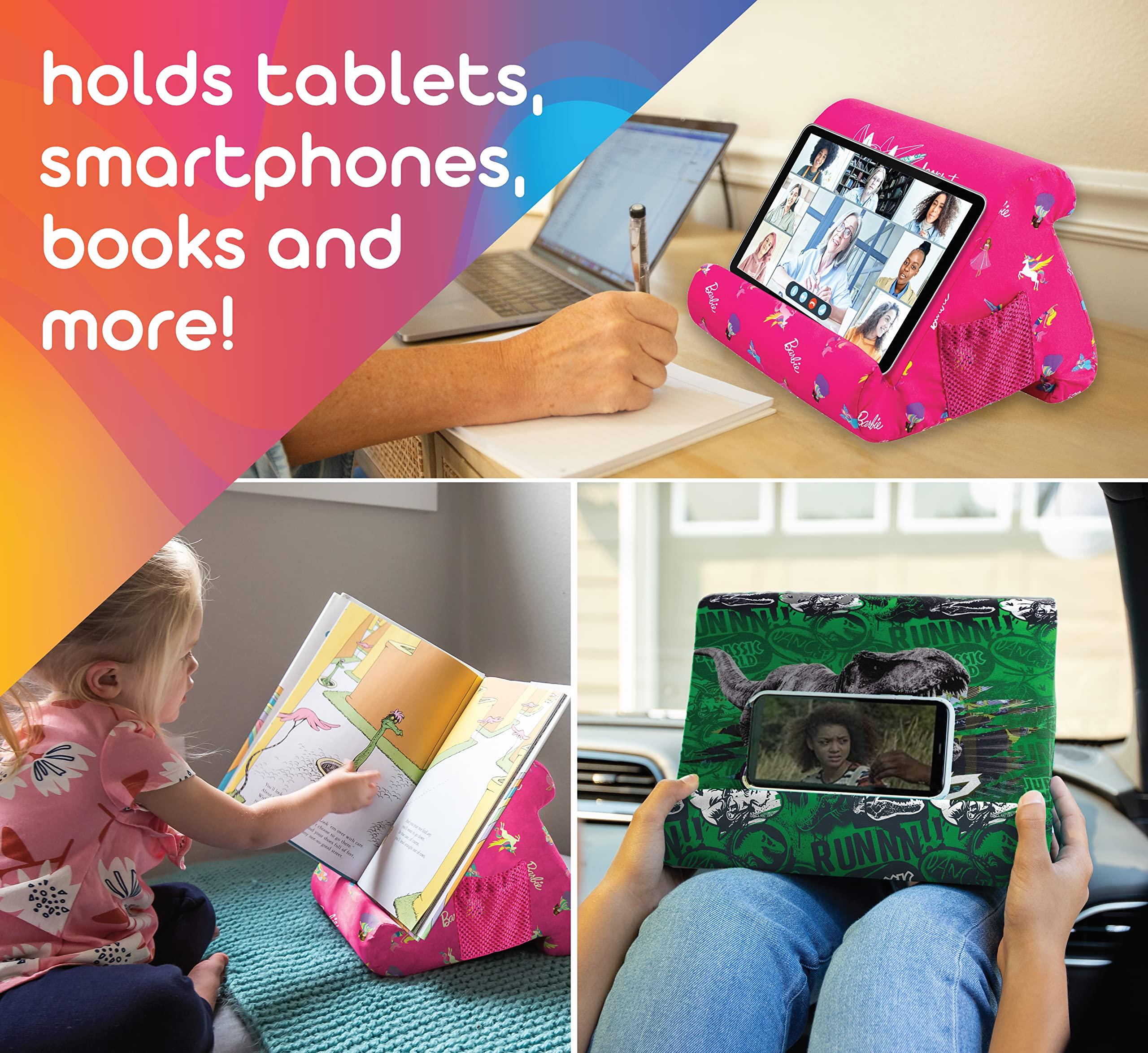 Flippy Flippy Tablet Pillow Stand - Cushion Tablet Stand & Holder, Bed Support for Lap and Desk, Compatible with Phone & Book Reading: Kindle, iPad Pro, iPhone & Samsung - Jurassic World