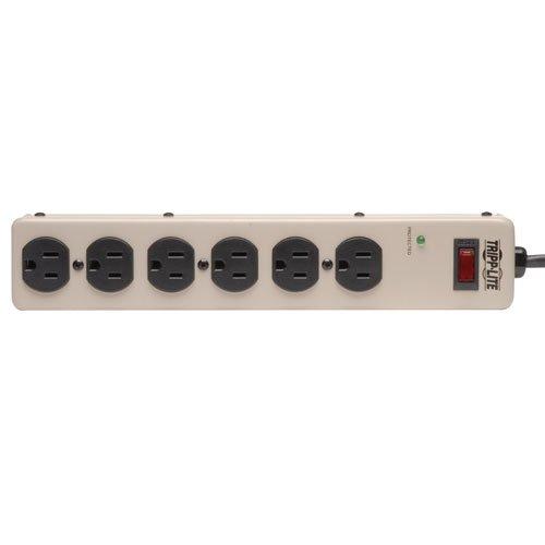 Tripp Lite Tripp Lite 6 Outlet Surge Protector Power Strip, 6ft Cord, Commercial-Grade, Metal, (PM6SN1)