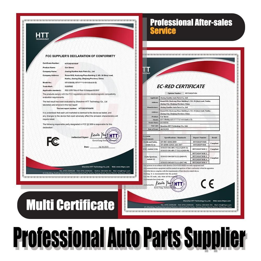 KUNFINE Kunfine Car CarPlay Android Auto Navigation Stereo GPS Radio Reverse Camera Display 9" IPS Touchscreen Headunit Tablet Pad Media Player for Suzuki Swift 2010-2016, if Applicable Octa Core 3G+32G