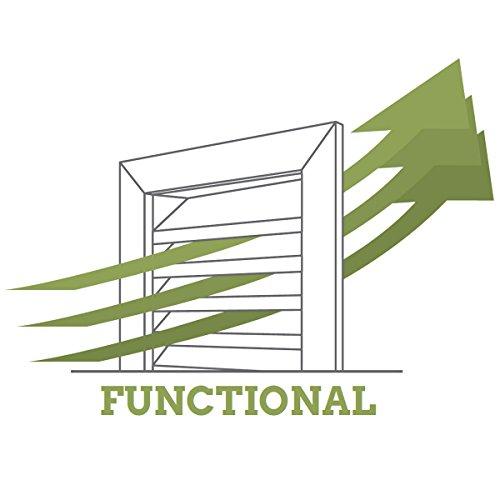 Ekena Millwork Ekena Millwork GVWVE12X1800SFUWR Vertical Gable Vent Gable Vent, 12\"W x 18\" (17\"W x 23\"H Frame Size), Western Red Cedar, Unfinished