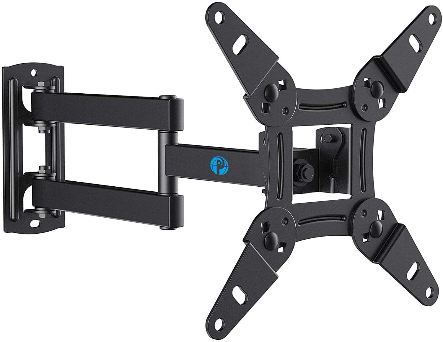 Pipishell Pipishell Full Motion TV Wall Mount for Most 13-42 Inch TVs, Max VESA 200X200 Holds up to 44LBS & PIMF4 Full Motion Wall Mount for 26-65 inch Flat or Curved TVs up to 99 lbs with 3 Bracket Heights