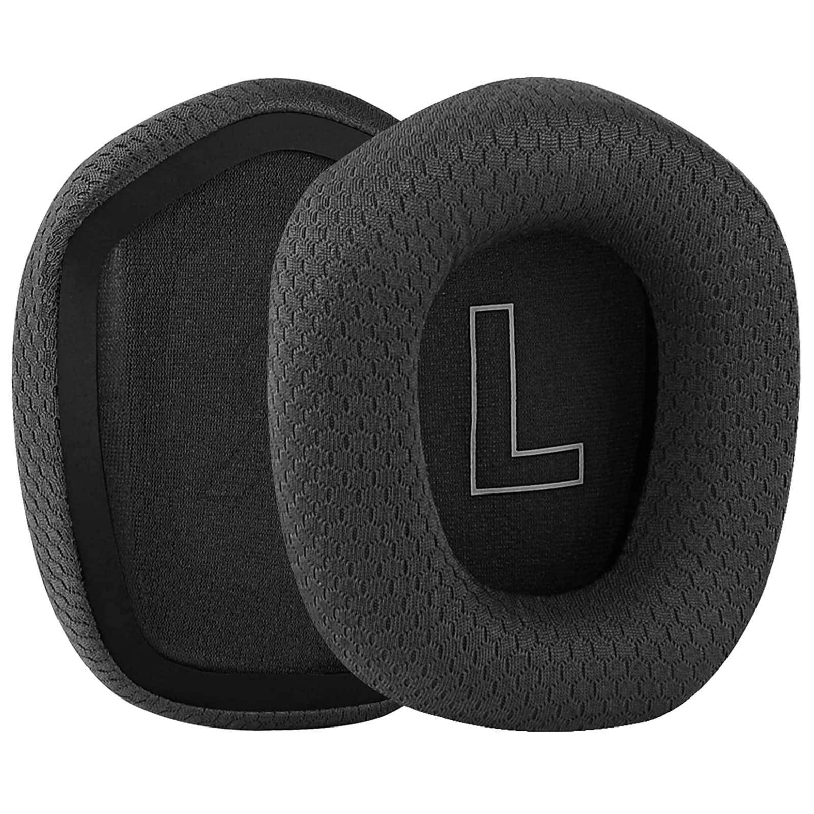 JULONGCR G733 Earpads Replacement G733 Ear Pads Ear Cups Ear Cushions Muffs Cover Parts Compatible with Logitech G733 G335 G 733 Gaming Headset. (Black Pads)