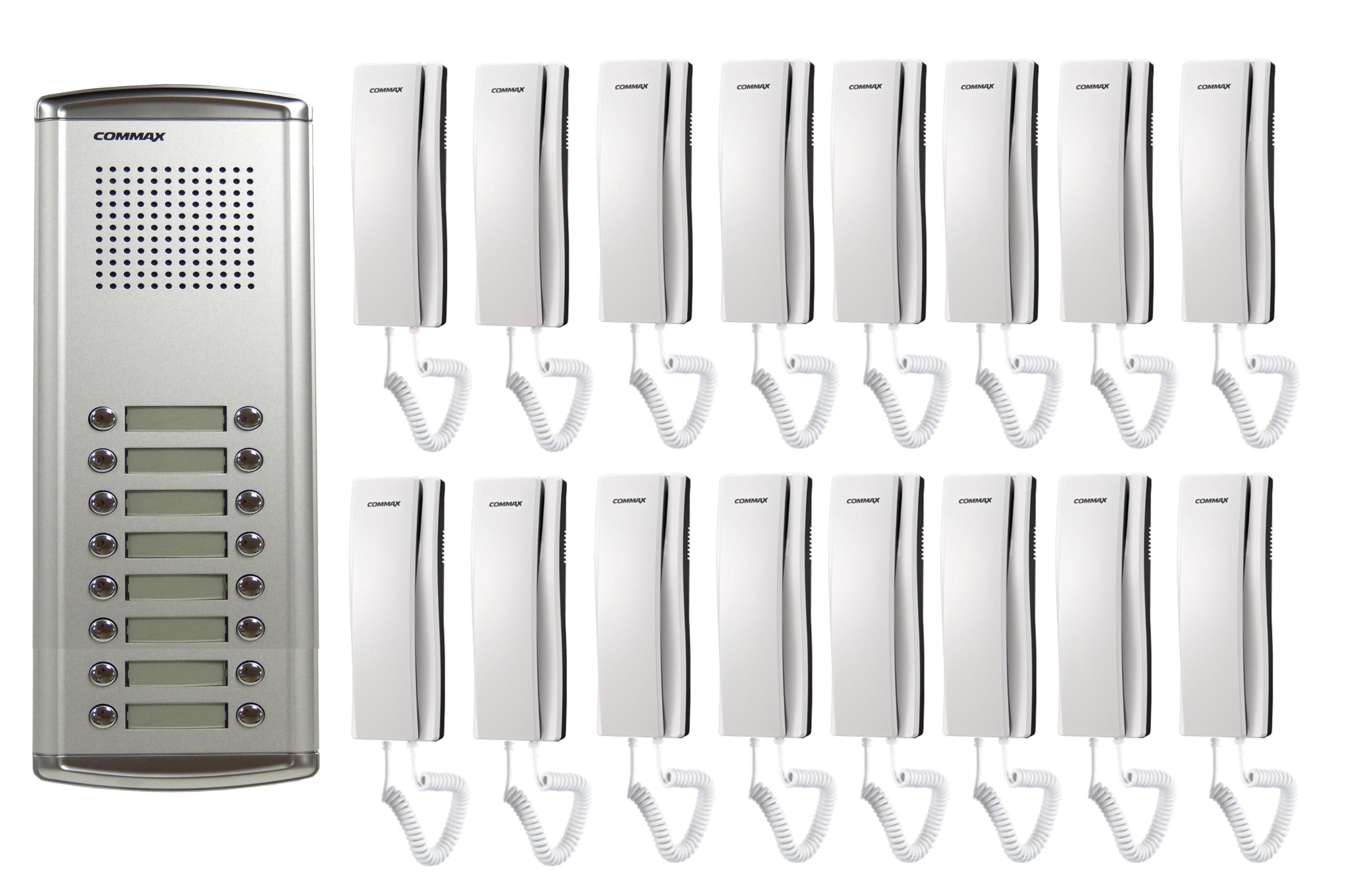 ComMax Commax 16-Apartment Building Audio Intercom Set