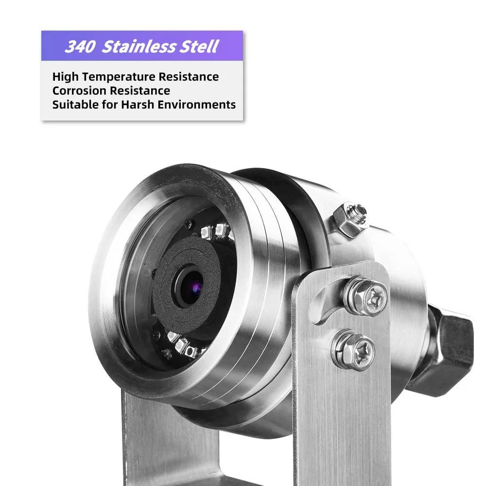 HJT HJT 5MP POE Explosion Proof Camera, 304 Stainless Steel,UltraHD IP Surveillance Camera,Outdoor IP66 Waterproof, 85 View Angle,3.6mm Lens, 98ft IR Night Vision