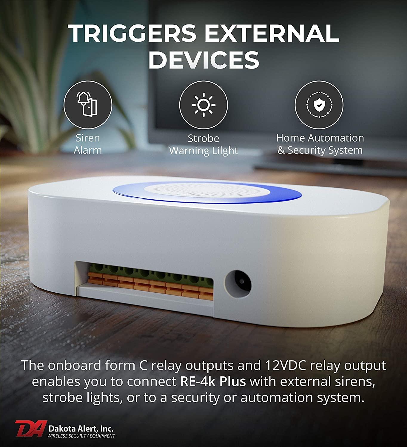 Dakota Alert Dakota Alert Long Range Driveway Alarm Motion Detector - DCMA-4k Plus One Mile Wireless Range Alarm System - DCMT-4000 Transmitter & RE-4k Plus Receiver-Use Outdoors, Driveways, Entrances & Backyards