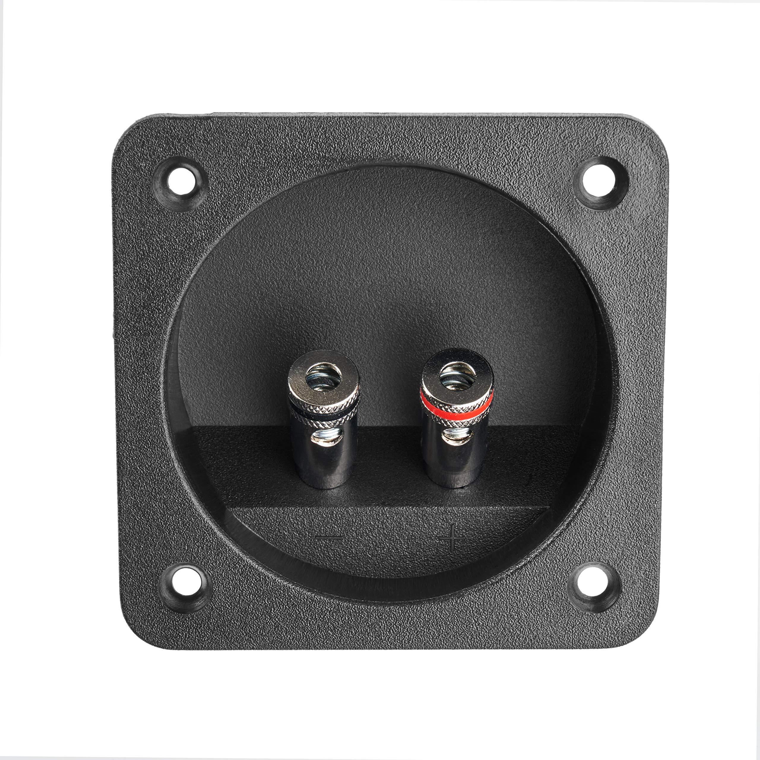 NVX NVX NBTERM2 Square Push Style Outer Design Terminal Cups with Chrome-Plated Contacts