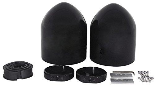 Rockville Rockville Pair RV6.3A 6.5\" 3-Way Car Speakers 750 Watts/140 Watts RMS CEA Rated Bundle with Pair MAC65B 6.5\" Black Aluminum Wakeboard Tower Speaker Pod Enclosures (2 Items)