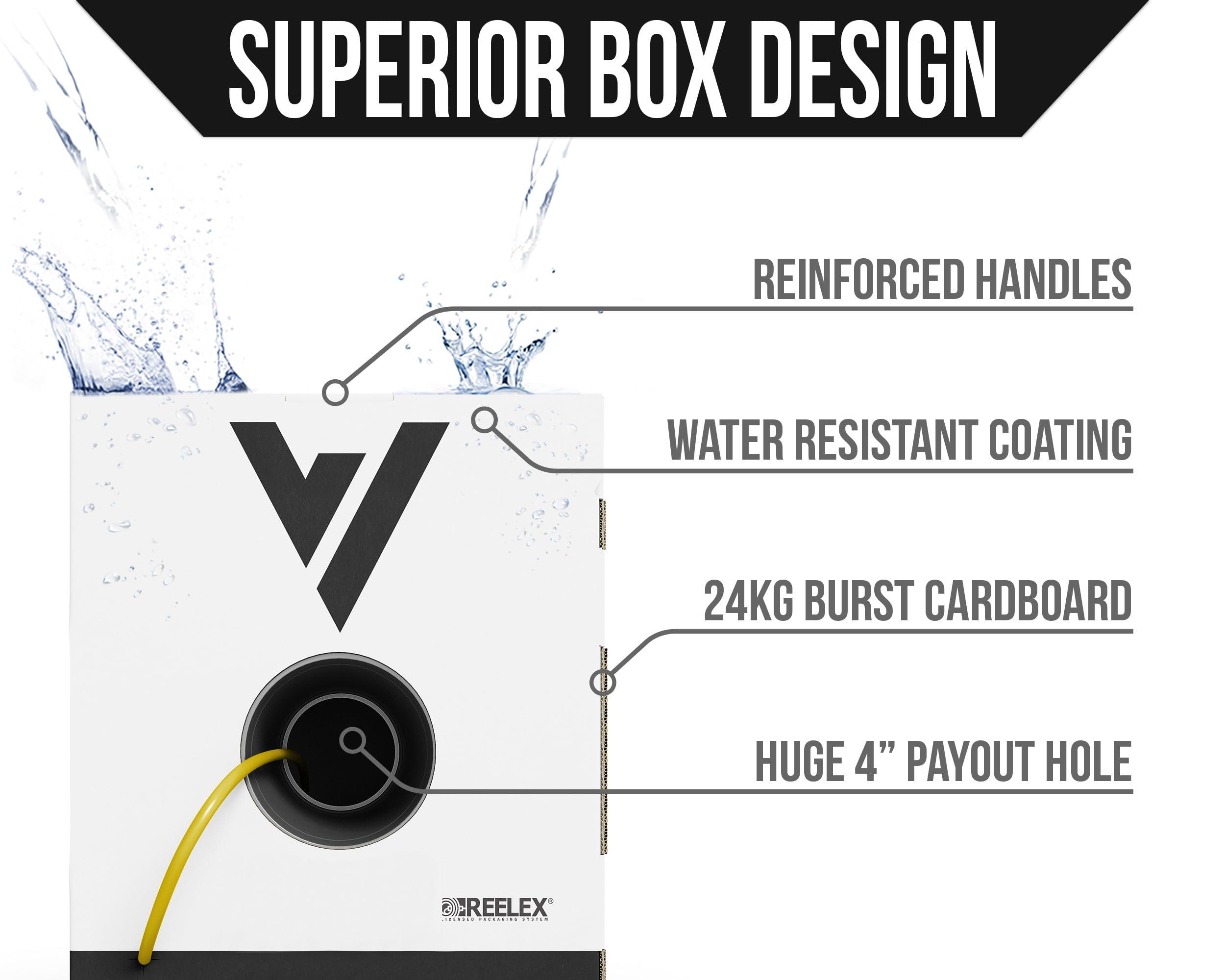Voltive Voltive Cat5e Riser (CMR), 1000ft, Yellow - Solid Bare Copper Bulk Ethernet Cable - UTP - 350MHz - UL Certified & ETL Verified