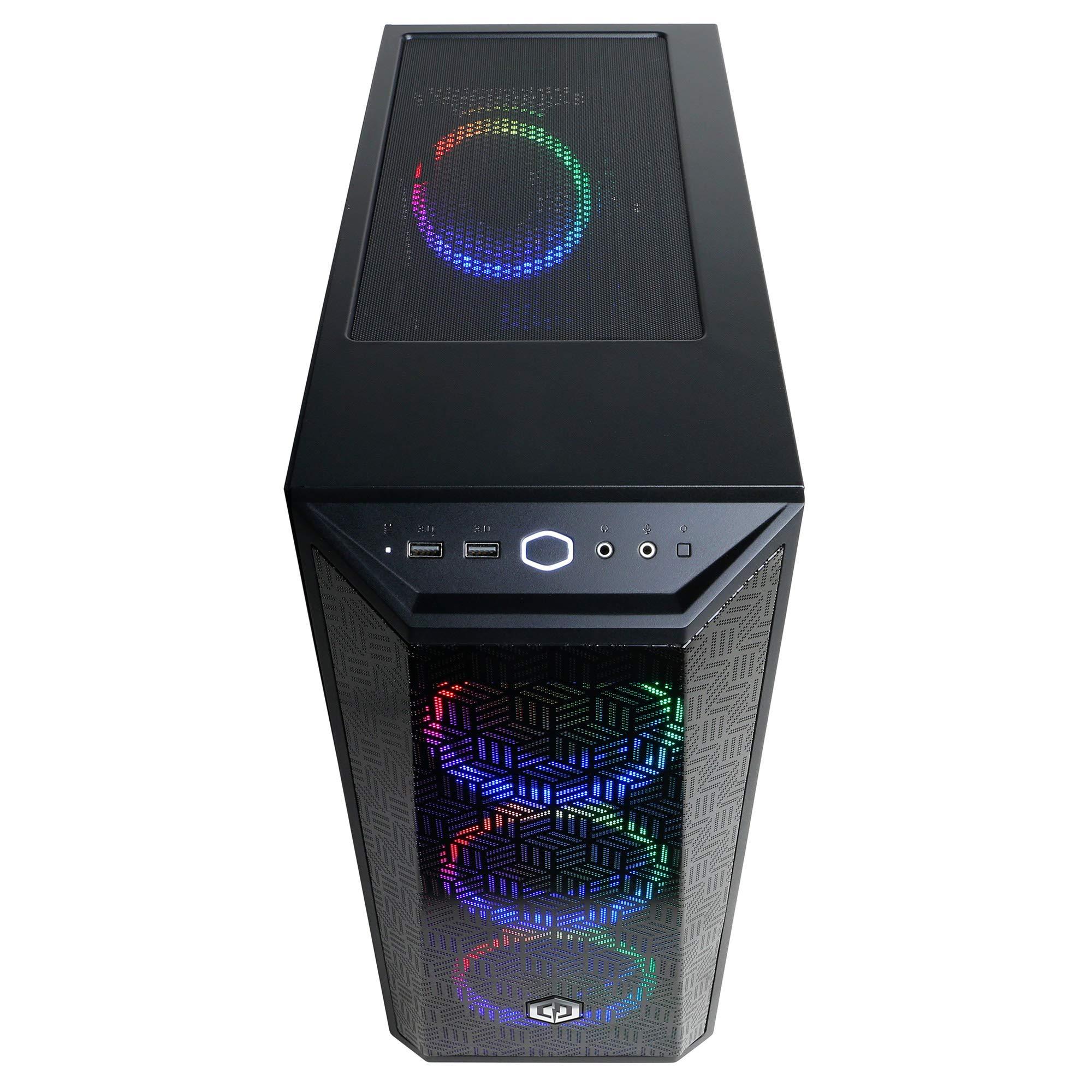 CyberpowerPC CYBERPOWERPC Gamer Xtreme VR Gaming PC, Intel Core i5-11400F 2.6GHz, 8GB DDR4, GeForce RTX 2060 6GB, 500GB NVMe SSD, WiFi Ready & Win 11 Home (GXiVR8060A11)