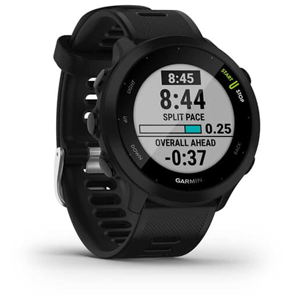 Garmin Garmin Forerunner 55 GPS Running Watch (Black) with 2-Pack Screen Protector Bundle