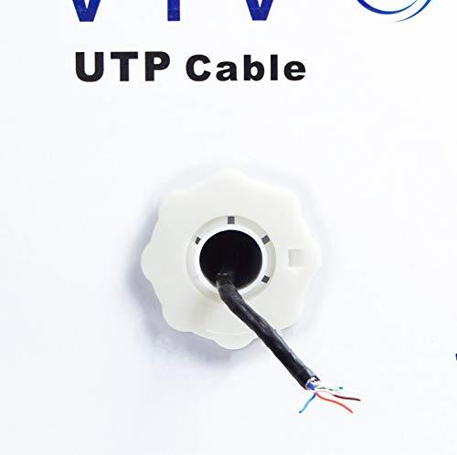 VIVO VIVO Black 1,000ft Bulk Cat6, CCA Ethernet Cable, 23 AWG, UTP Pull Box, Cat-6 Wire, Waterproof, Outdoor, Direct Burial CABLE-V007
