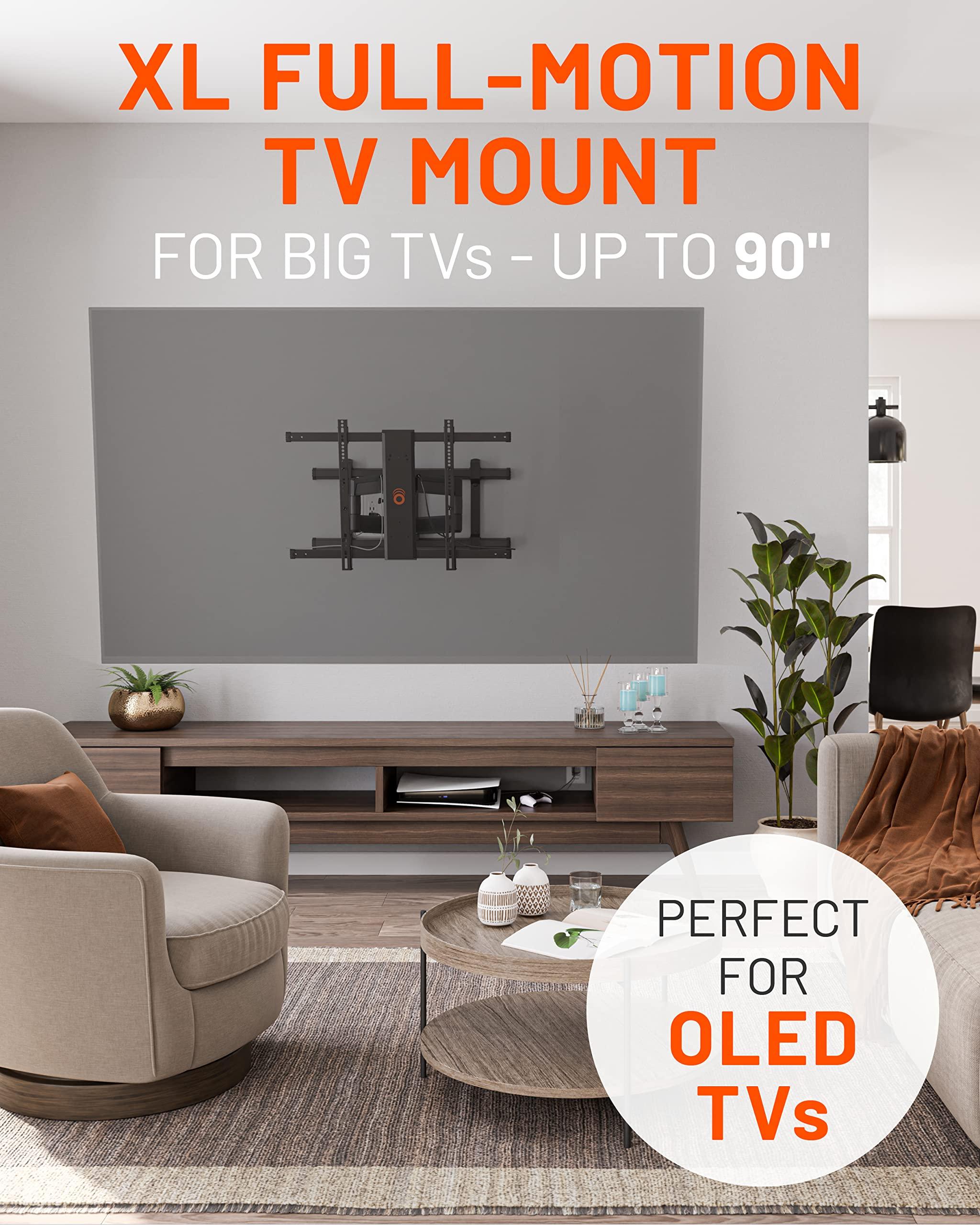 ECHOGEAR ECHOGEAR XL Full Motion TV Mount & in Wall Cable Management Kit