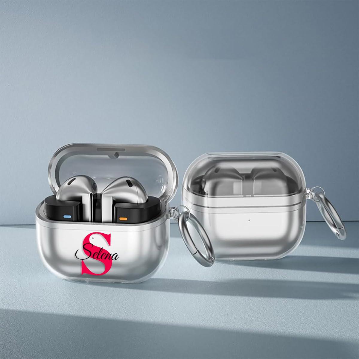 Yakify Custom Photo Earbuds Case for Samsung Galaxy Buds 3/3 Pro with Your Picture/Text/Name Personalized Headphone Cover with Keychain Customized Xmas Thanksgiving Birthday Valentine Present Earphone Shell