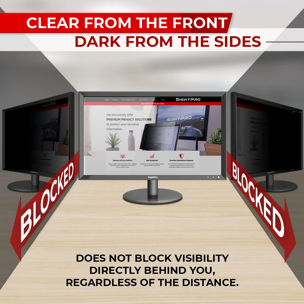 SightPro SightPro 24 Inch 16:9 [2 Pack] Computer Privacy Screen Filter for Monitor - Privacy Shield and Anti-Glare Protector