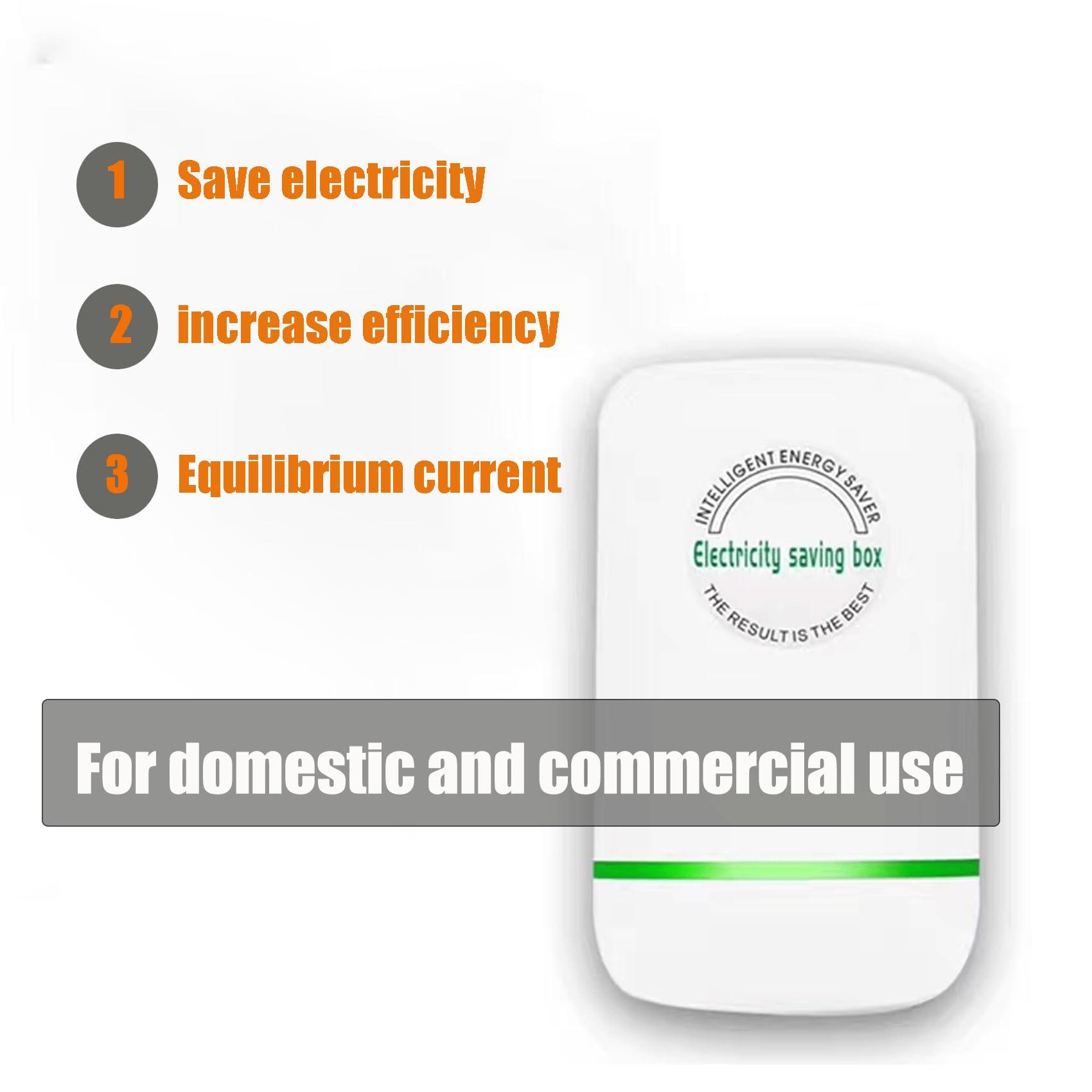 NZLTQO NZLTQO Stop Watt Energy Saving Device, Electricity Saving Box Power Energy Saver, Household Office Power Saver Energy Saving Device, Electricity Saving Box US Plug (4 Pcs)