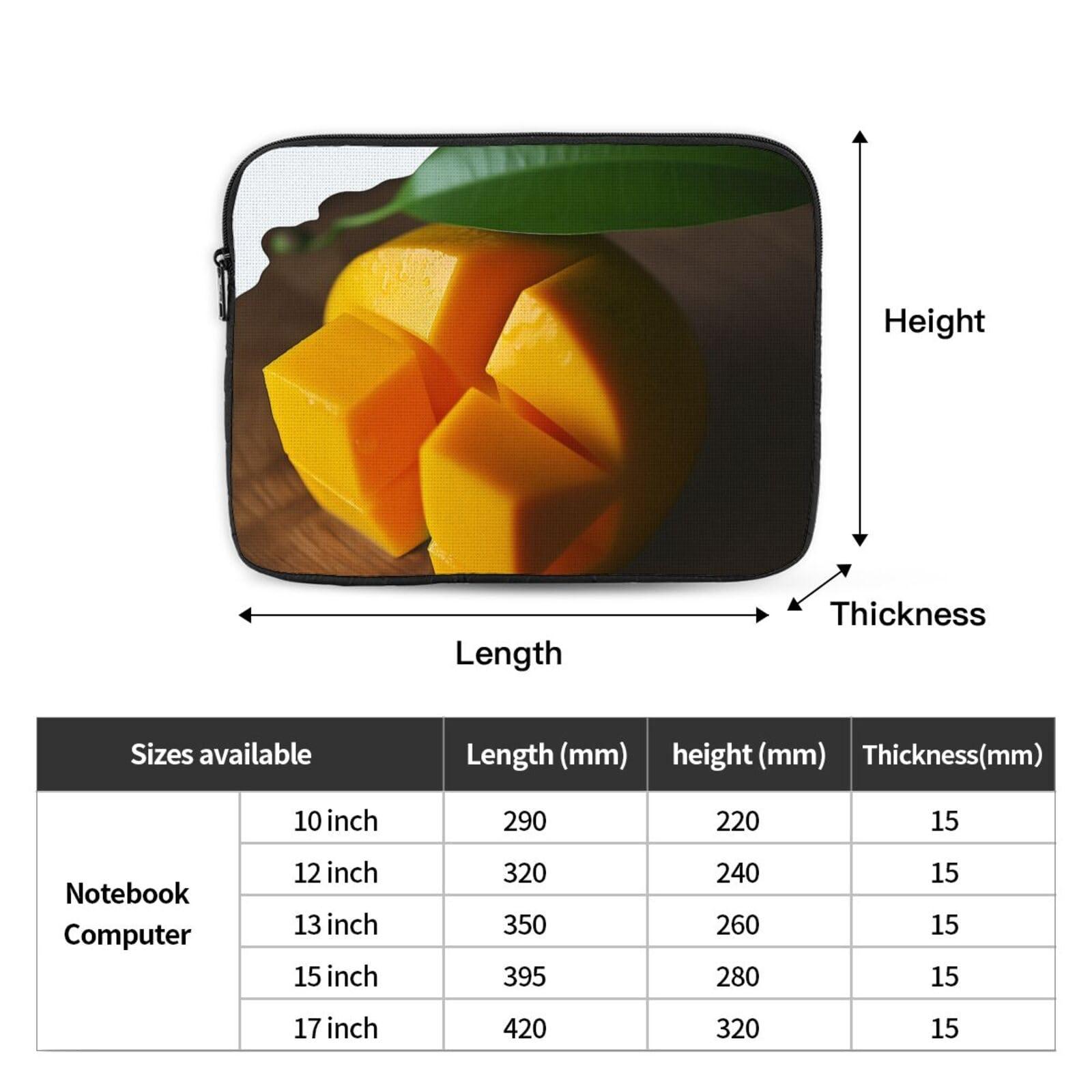 GFLFMXZW Mango Laptop Case Laptop Sleeve Bag Portable Laptop Bag Shockproof Protective Computer Bag 13 inch