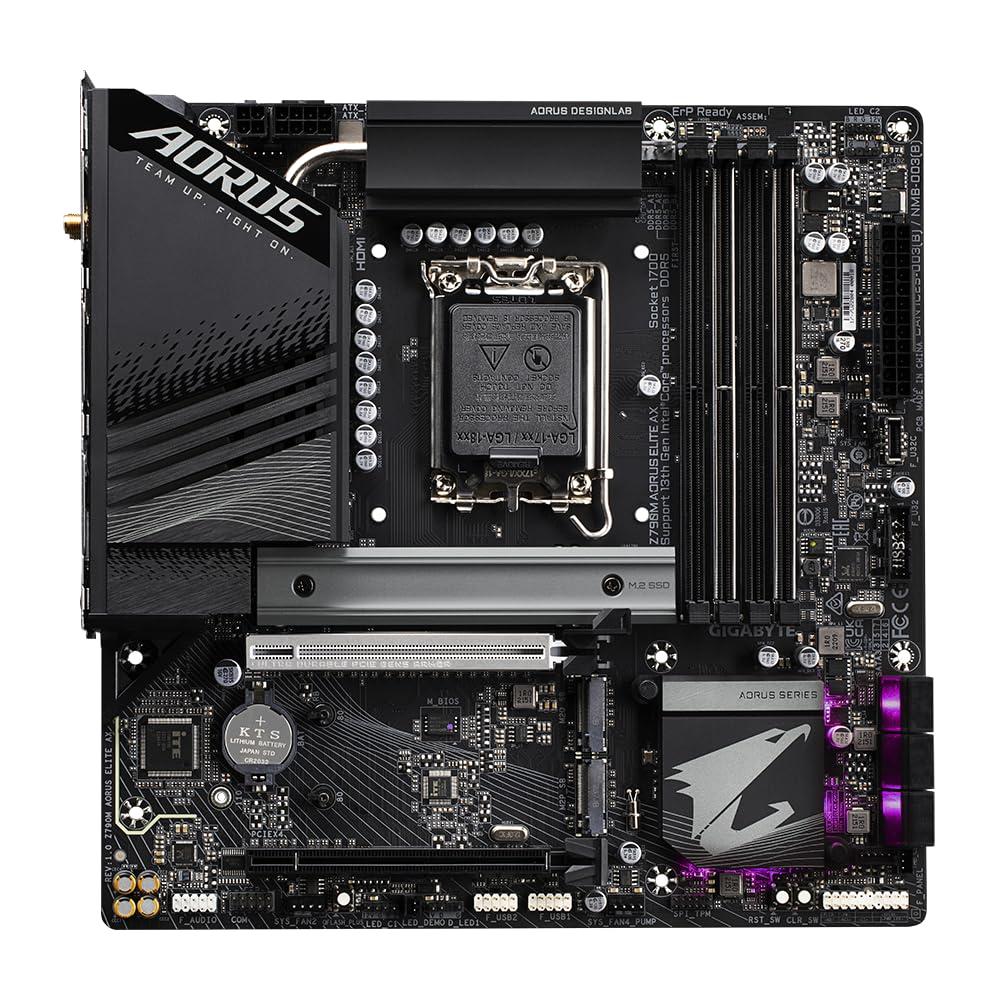 GIGABYTE GIGABYTE Z790M AORUS Elite AX (REV. 1.0) CHIPSET Intel Z790 LGA 1700 DDR5 13th & 12th Generation