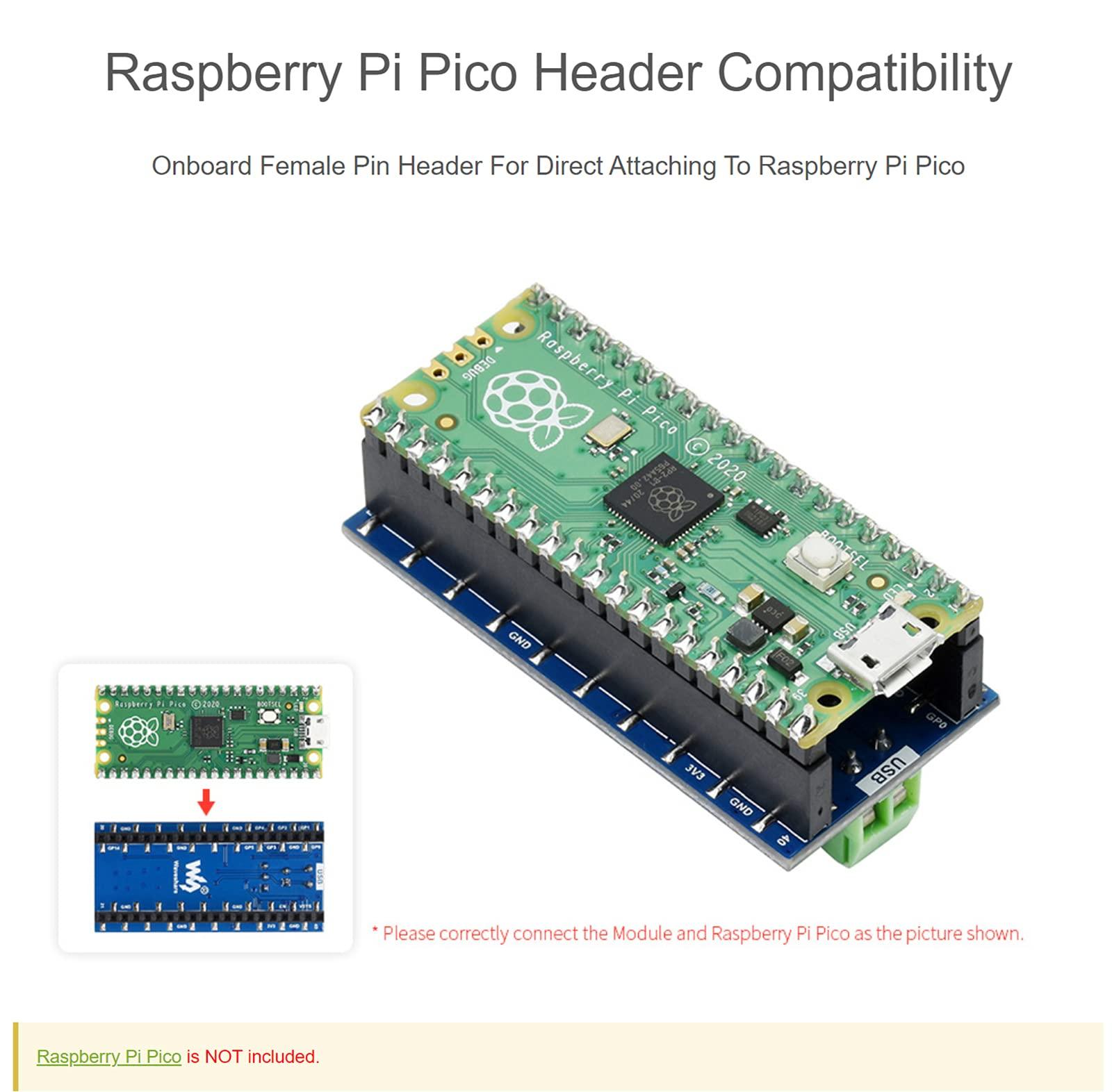 waveshare waveshare CAN Bus Module for Raspberry Pi Pico, UART to CAN Converter Incorporates E810-TTL-CAN01 Can Transceiver, Enabling Reliable Long Range Communication for Raspberry Pi Pico