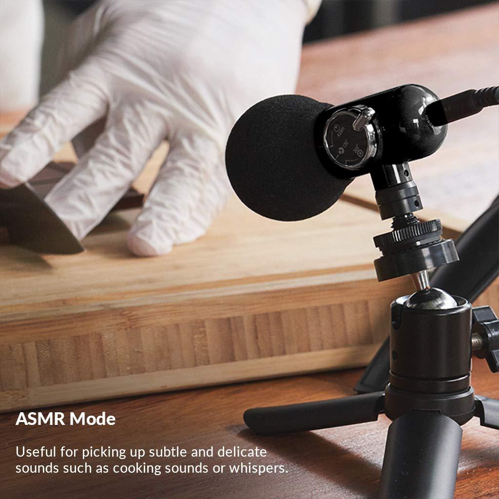 ORANGEMONKIE ORANGEMONKIE / Q-Mic (All-in-One ASMR Direct Omni 360 Microphone, 2 Tripod, 4 Cables, Phone Holder, Case) / Smartphone, DSLR Video Recording Kit for YouTube, TikTok, Vlogging, Filmmaker