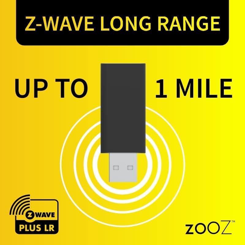 ZOOZ Zooz 800 Series Z-Wave Long Range S2 USB Stick ZST39 LR, Great for DIY Smart Home (Use with Home Assistant or HomeSeer Software)