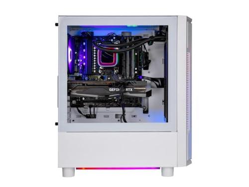 Skytech Gaming Skytech Gaming Archangel Gaming PC Desktop Intel Core i7 12700F 2.1 GHz, NVIDIA RTX 4060, 1TB NVME SSD, 16GB DDR4 RAM 3200, 600W Gold PSU, 240mm AIO, 11AC Wi-Fi, Windows 11 Home 64-bi,White