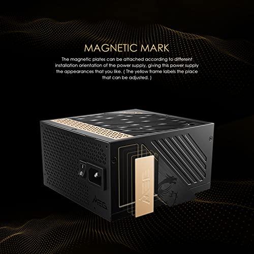 MSI MSI MEG Ai1300P PCIE 5.1 & ATX 3.1 Gaming Power Supply - Full Modular - 80 Plus Platinum Certified 1300W - 100% Japanese 105C Capacitors - Compact Size - ATX PSU - 10 Year Warranty