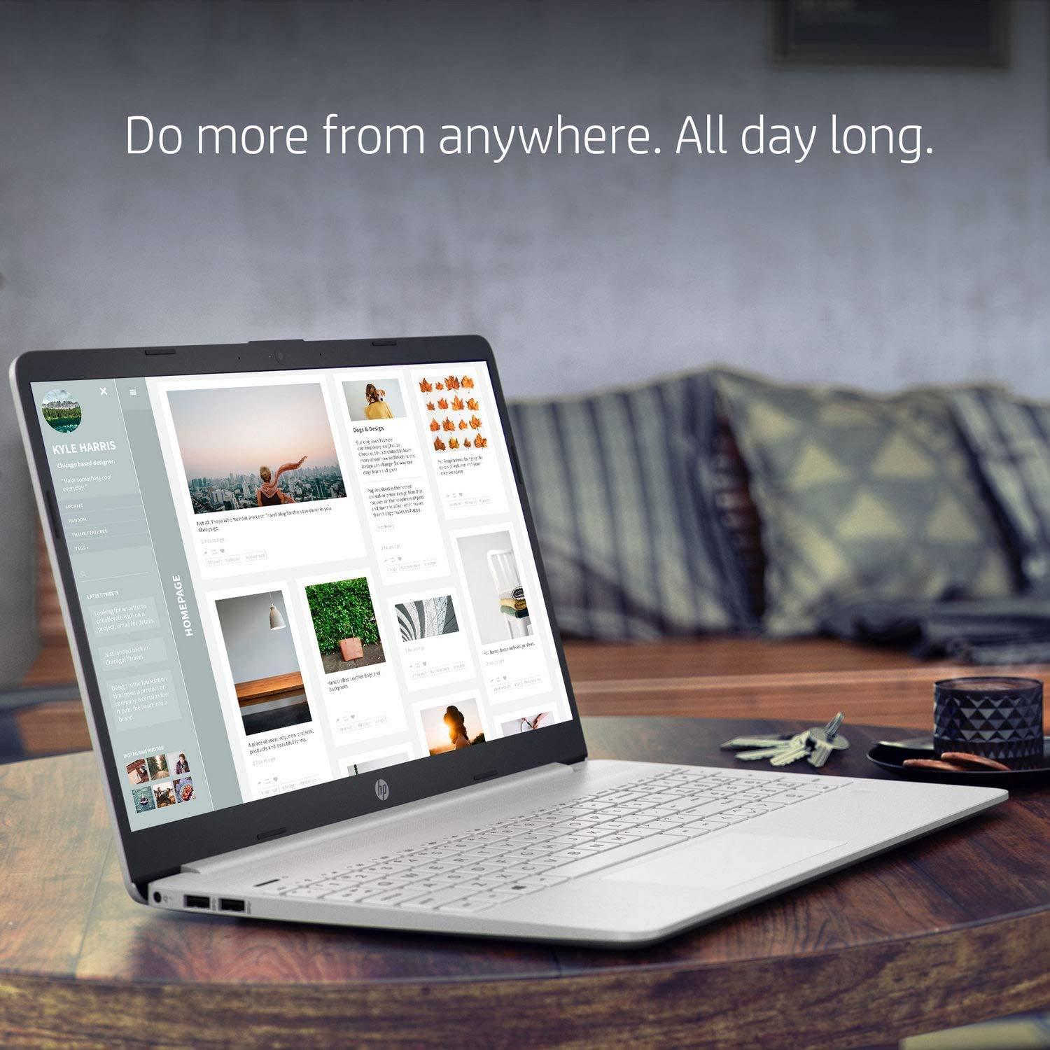 HP HP 2021 Laptop, 15.6" HD Touchscreen, 11th Gen Intel Core i3-1115G4 Processor, 32GB DDR4 Memory, 1TB PCIe NVMe M.2 SSD, Wi-Fi, HDMI, Webcam, Bluetooth, Windows 10 Home, KKE Mousepad, Silver