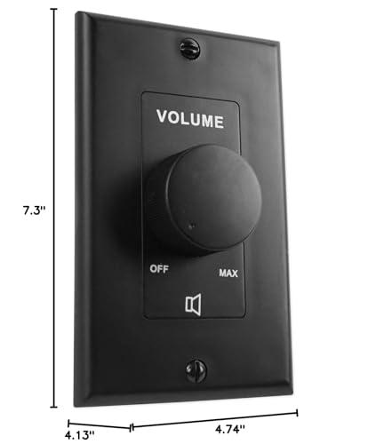 Rockville Rockville Commercial Restaurant Amp+(8) Black 3.5\" Cube Speakers+Wall Controller