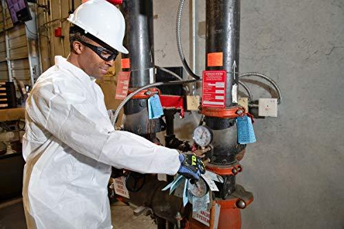 International Enviroguard International Enviroguard Standard Weight 3 Layer SMS General Protective Coverall for General Cleanup (White) Elastic Wrist and Open Ankle, 3XL, (25 per case)