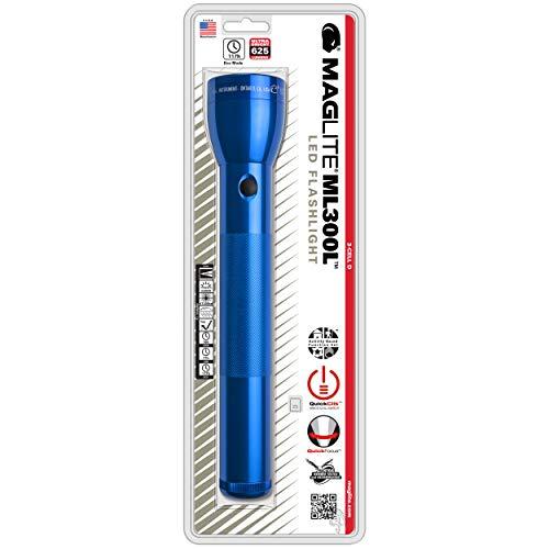 MagLite Maglite ML300L LED 3-Cell D Flashlight, Blue