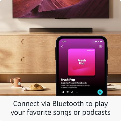 Amazon Introducing Amazon Fire TV Soundbar Plus with subwoofer, 3.1 channel, Dolby Atmos, DTS:X, clear dialogue, 2024 release